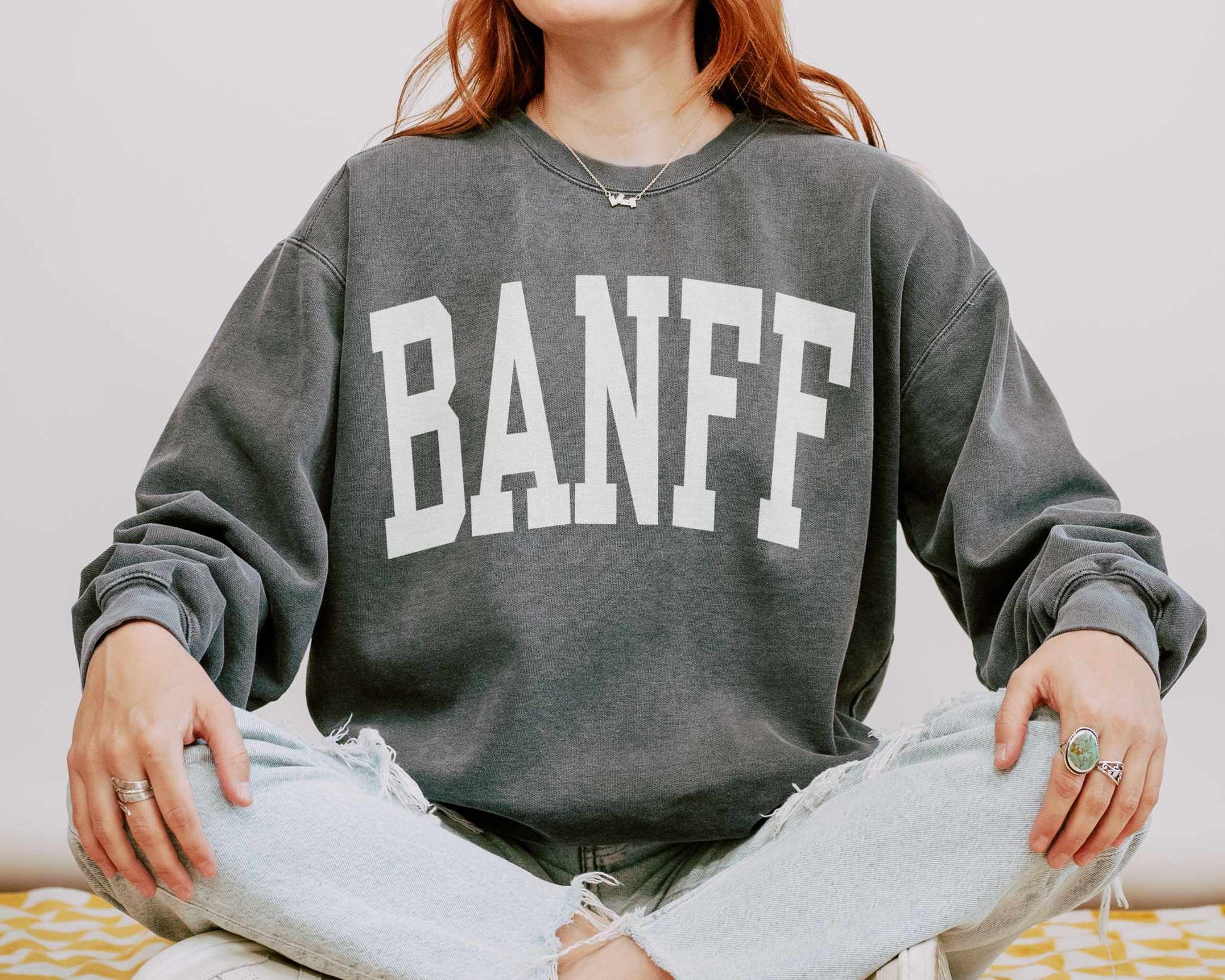 Banff Comfort Colors Sweatshirt in Pepper