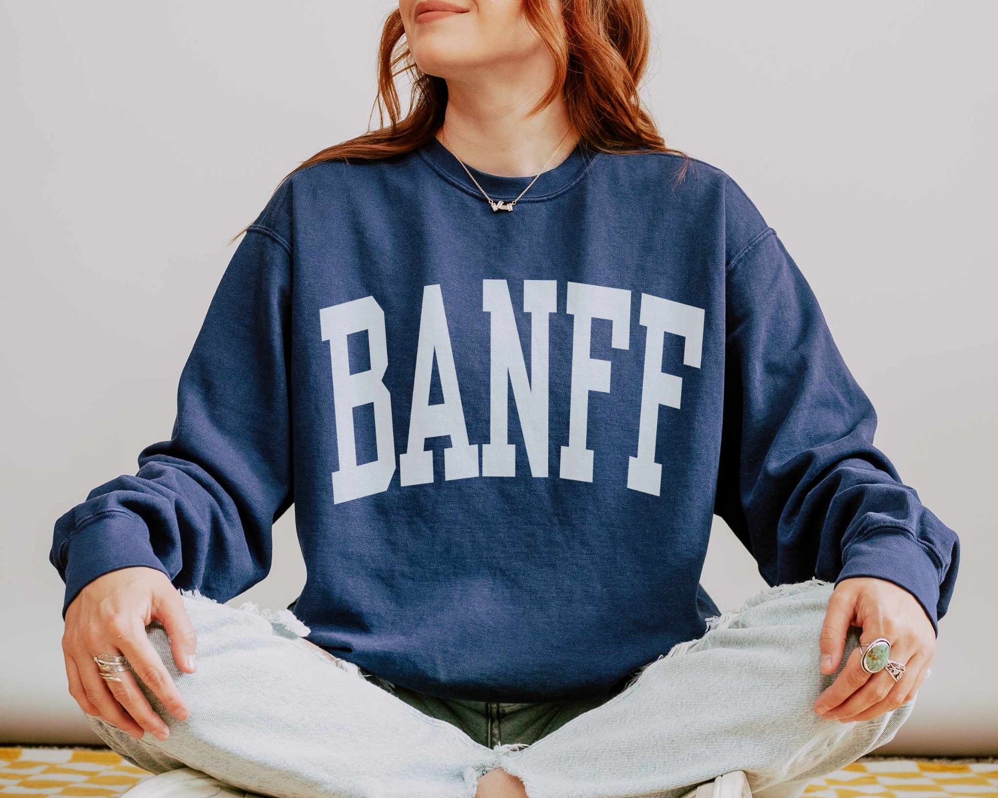 Banff Comfort Colors Sweatshirt in True Navy