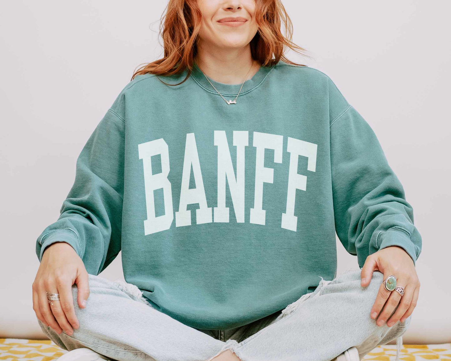 Banff Comfort Colors Sweatshirt in Light Green