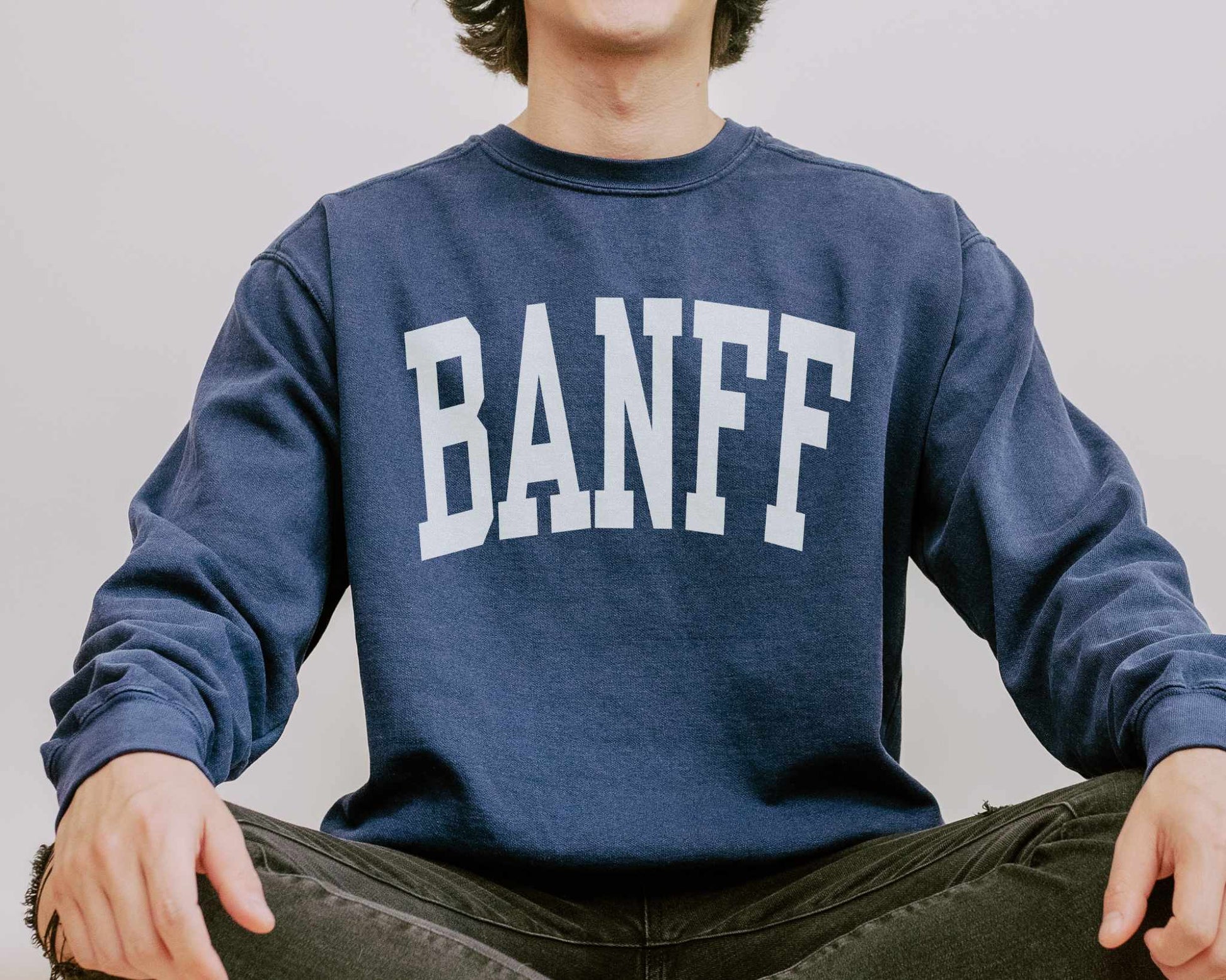 Banff Comfort Colors Sweatshirt in True Navy