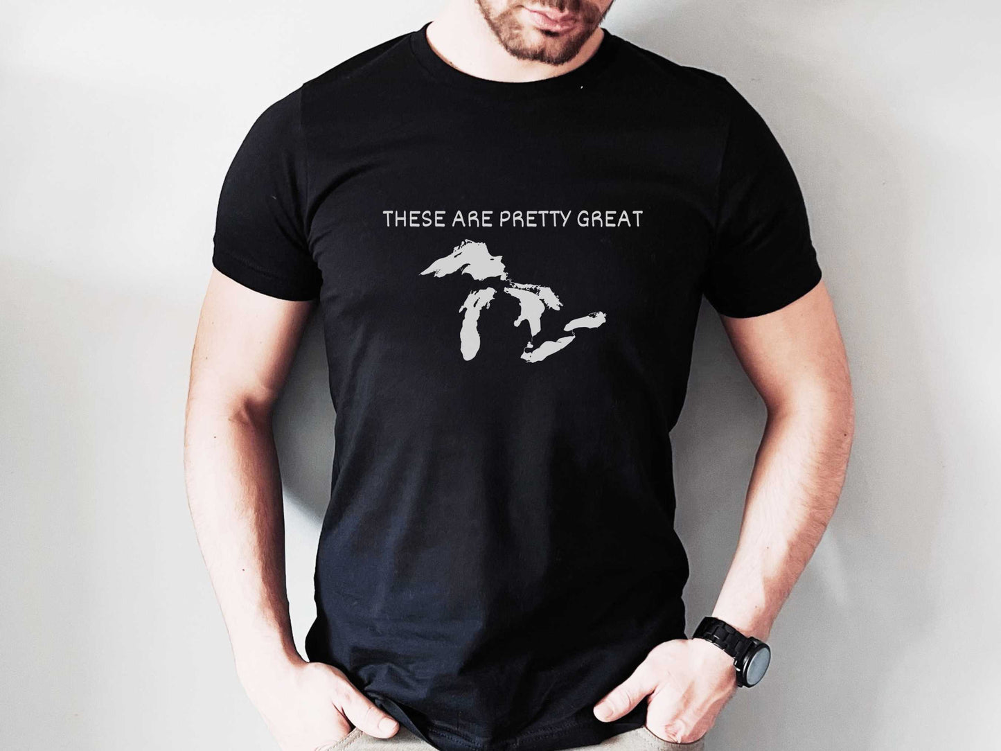 Great Lakes Punny T-Shirt in Black