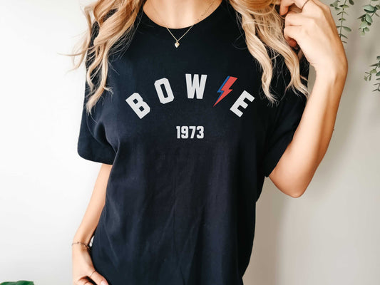 David Bowie "Bowie 1973" T-Shirt in Black