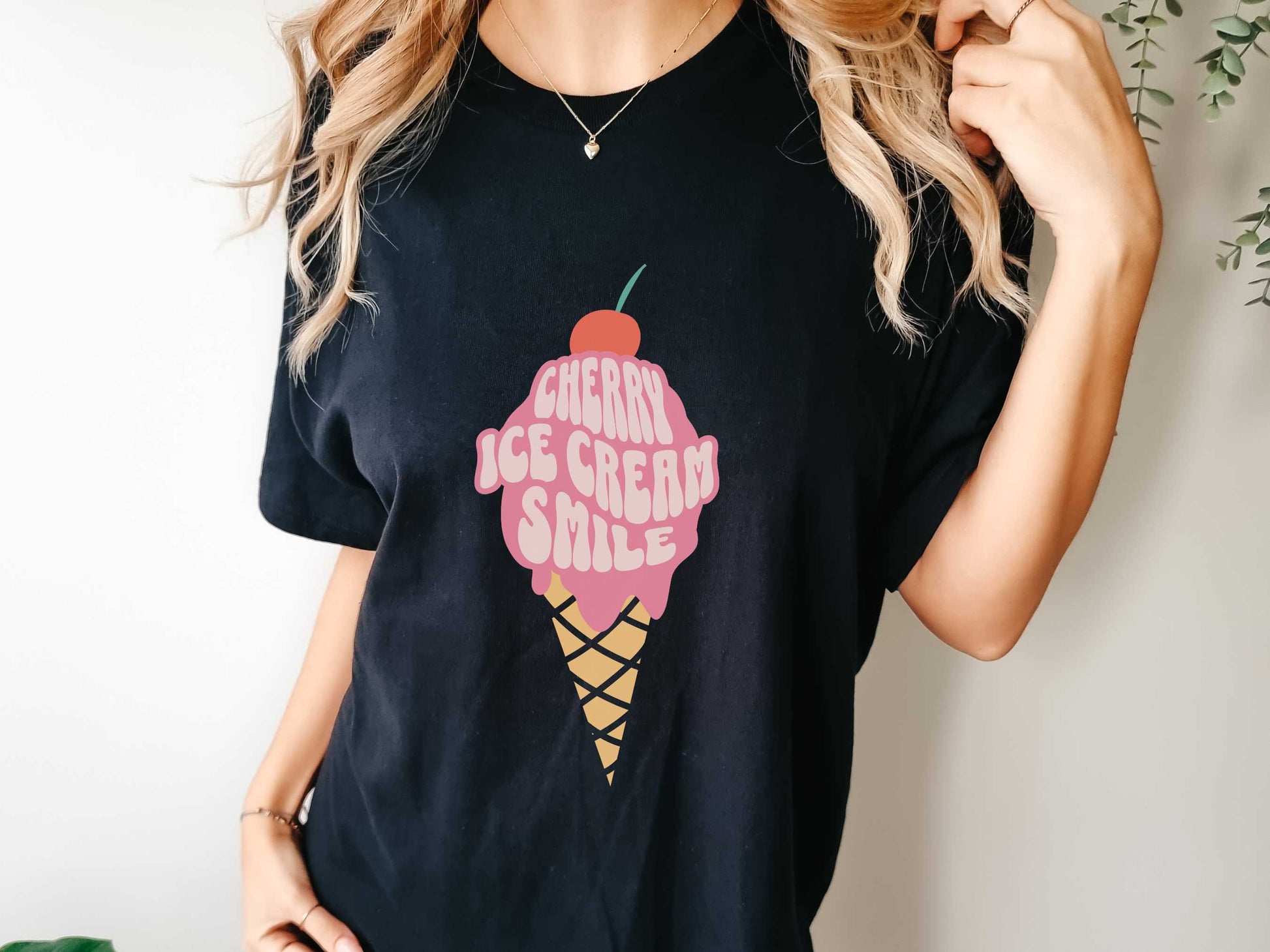 Duran Duran Rio "Cherry Ice Cream Smile" T-Shirt in Black