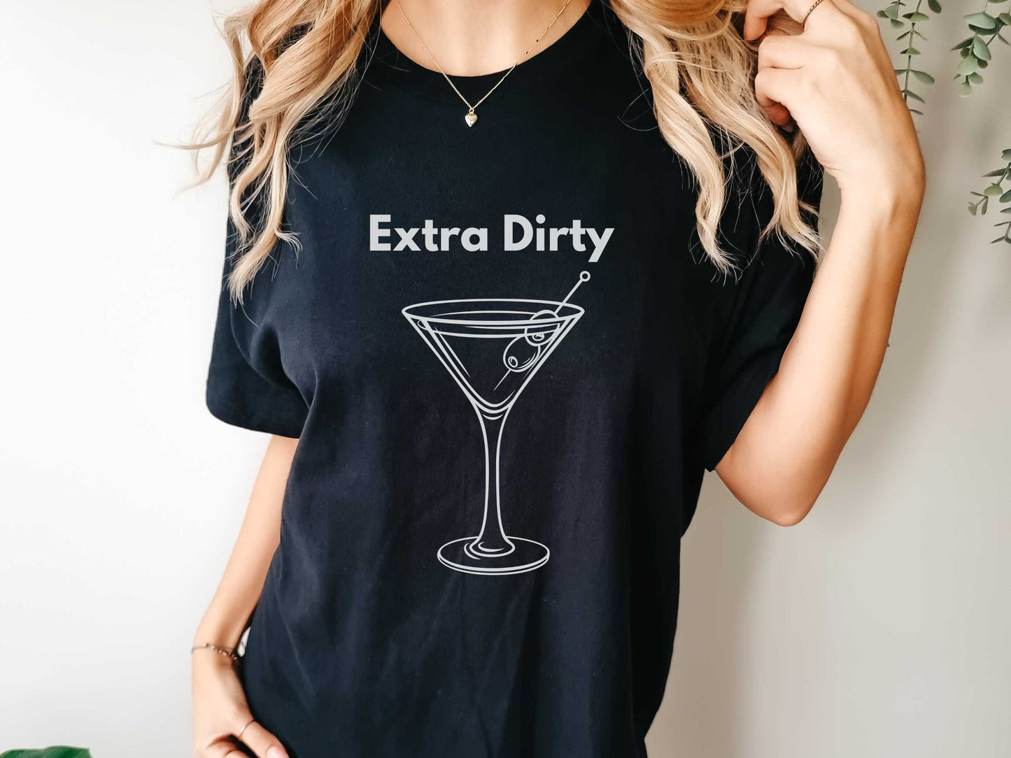 Extra Dirty Martini T-Shirt in Black