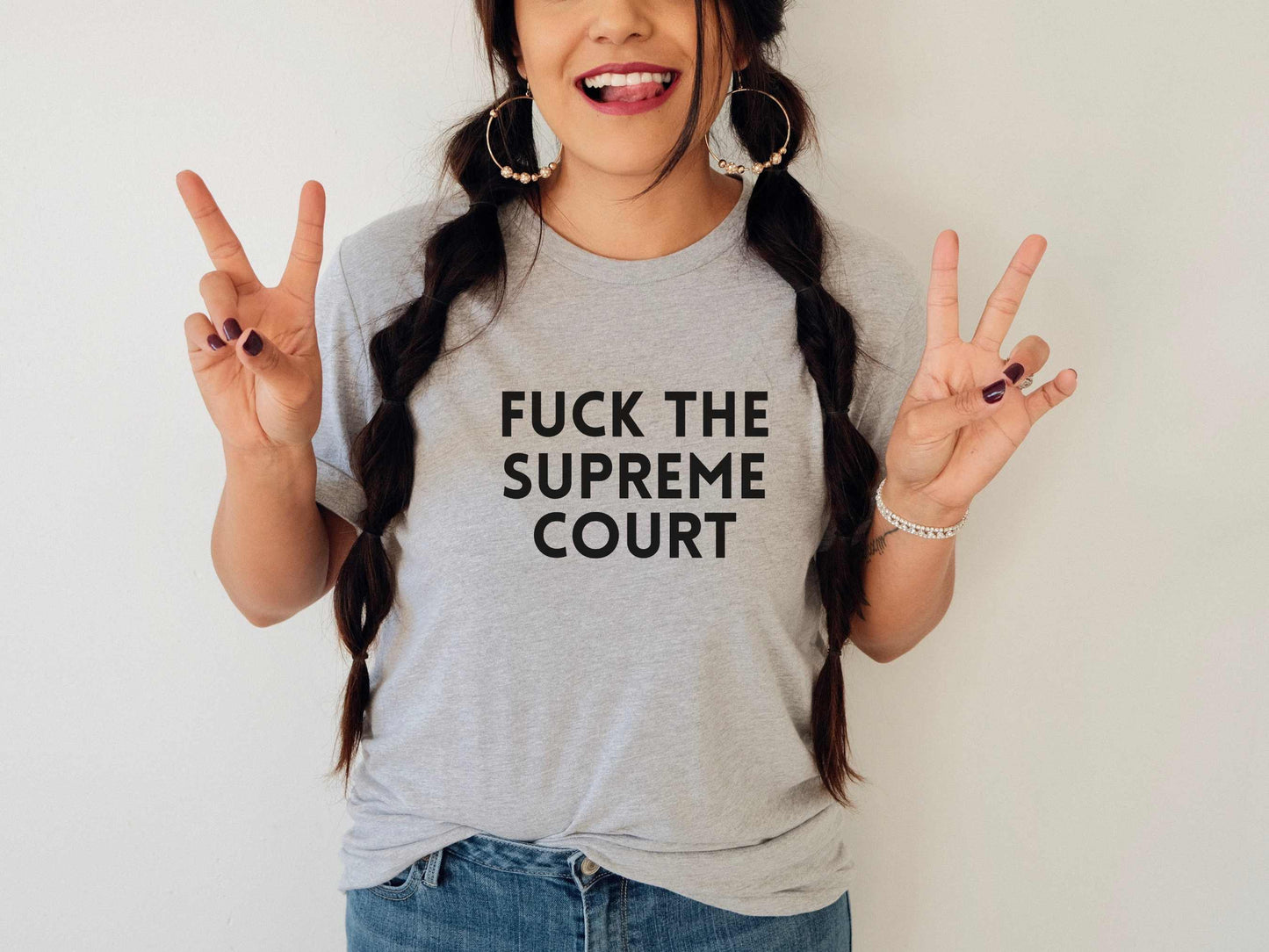 Fuck The Supreme Court T-Shirt in Athletic Heather