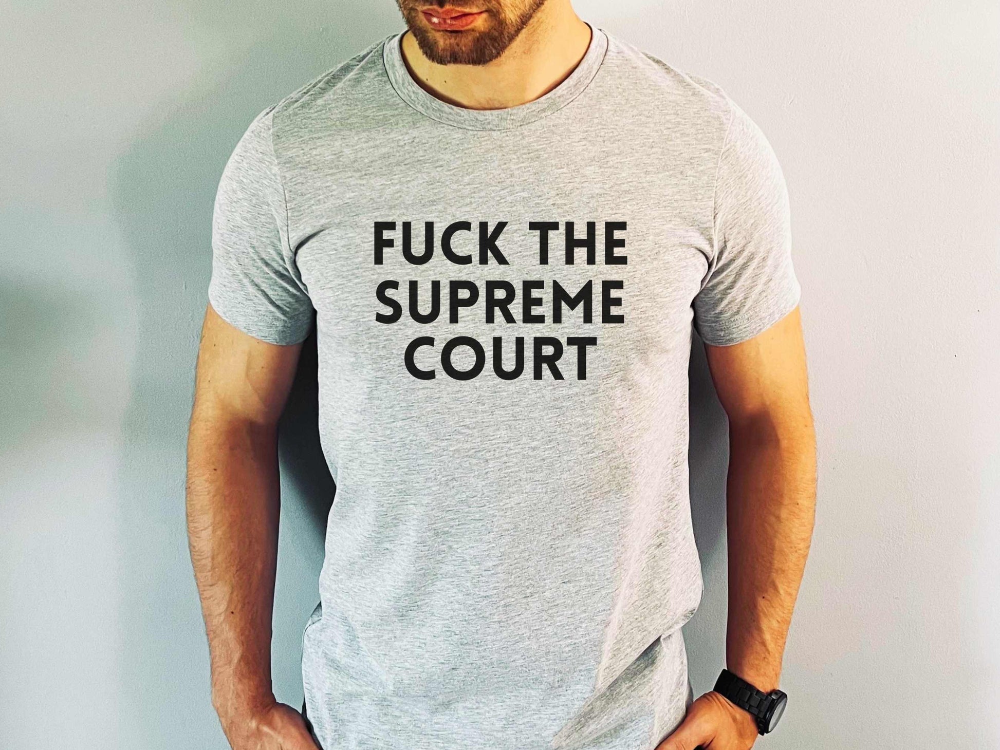 Fuck The Supreme Court T-Shirt in Athletic Heather