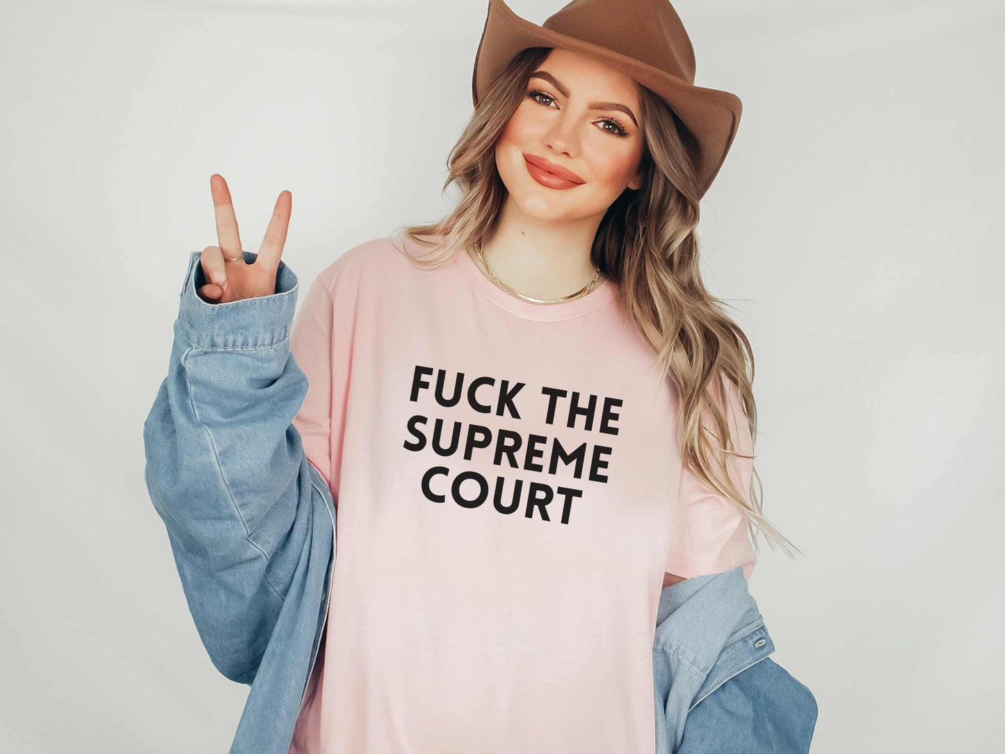Fuck The Supreme Court T-Shirt in Pink