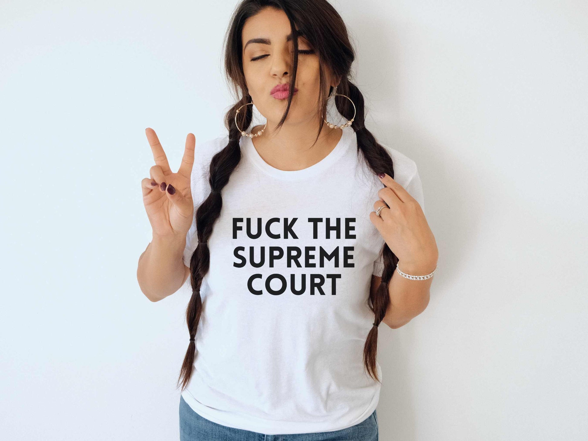 Fuck The Supreme Court T-Shirt in White