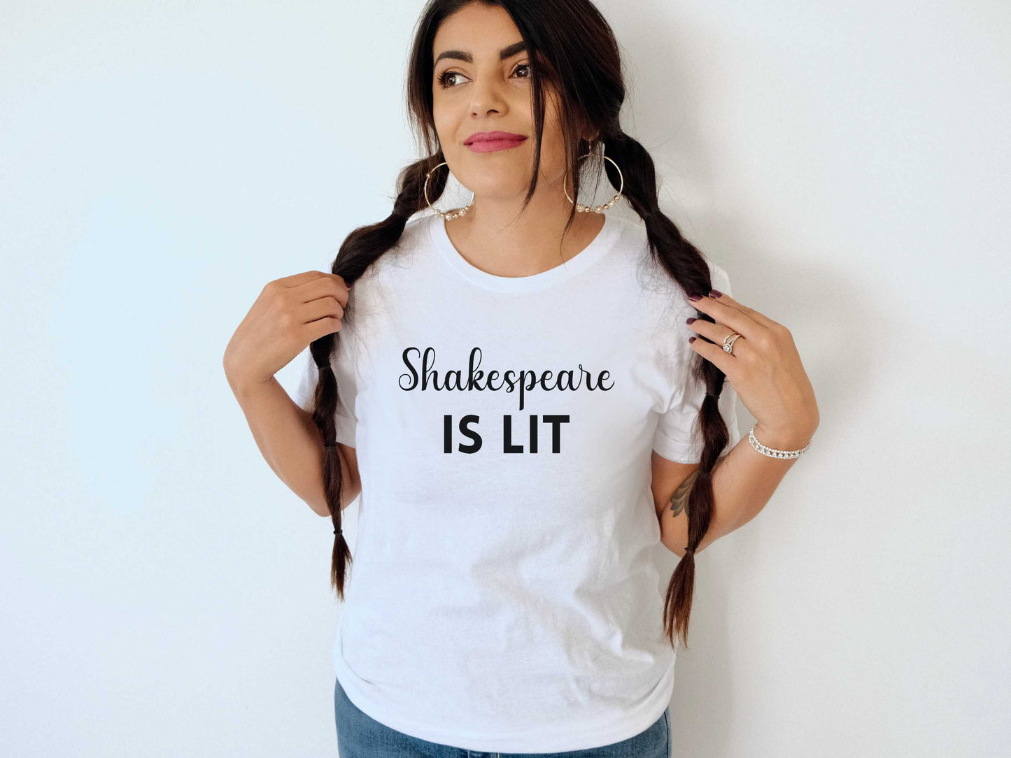 Funny Shakespeare T-Shirt in White