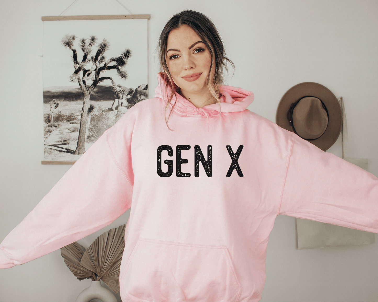 Gen X Hoodie in Pink