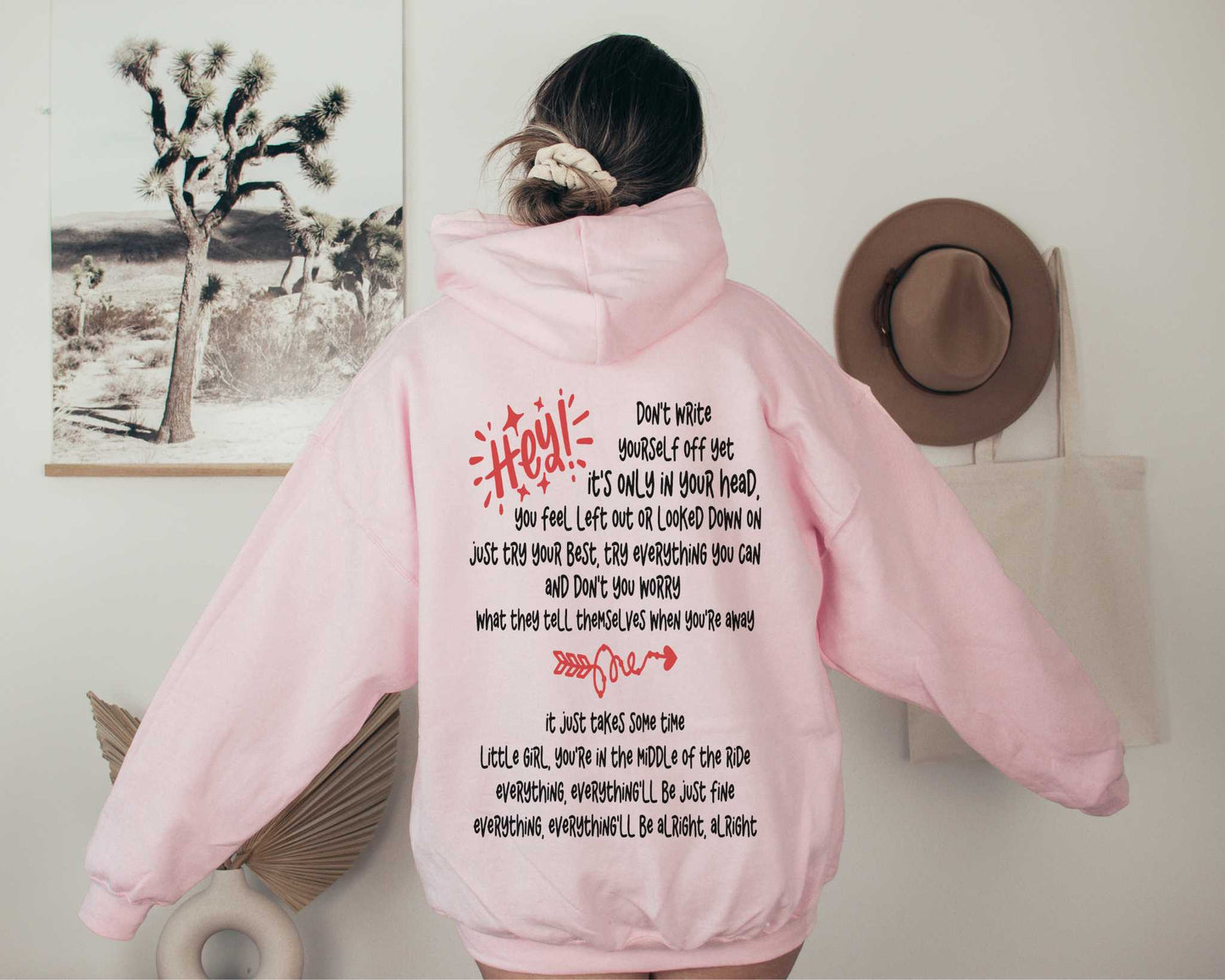 Jimmy Eat World "The Middle" Emo Kid Hoodie in Pink