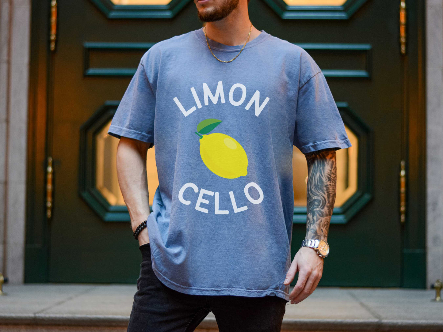 Limoncello T-Shirt in Blue Jean