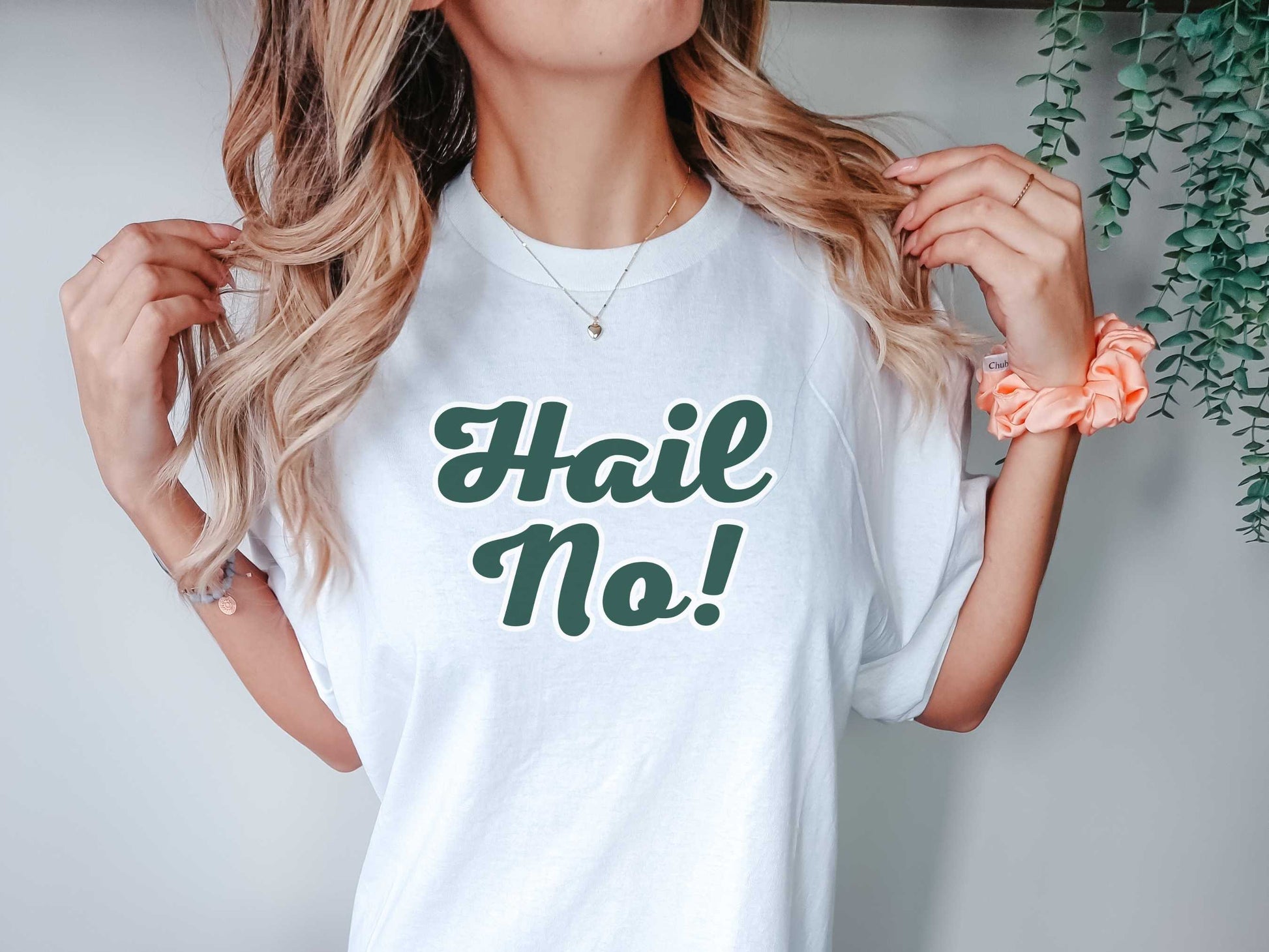 MSU "Hail No" T-Shirt in White