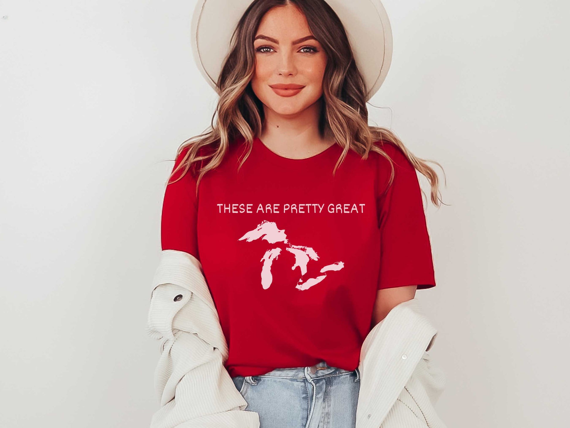 Great Lakes Punny T-Shirt in Red