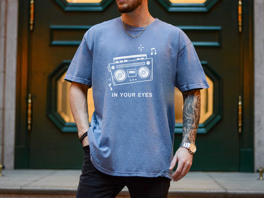Say Anything T-Shirt in Blue Jean
