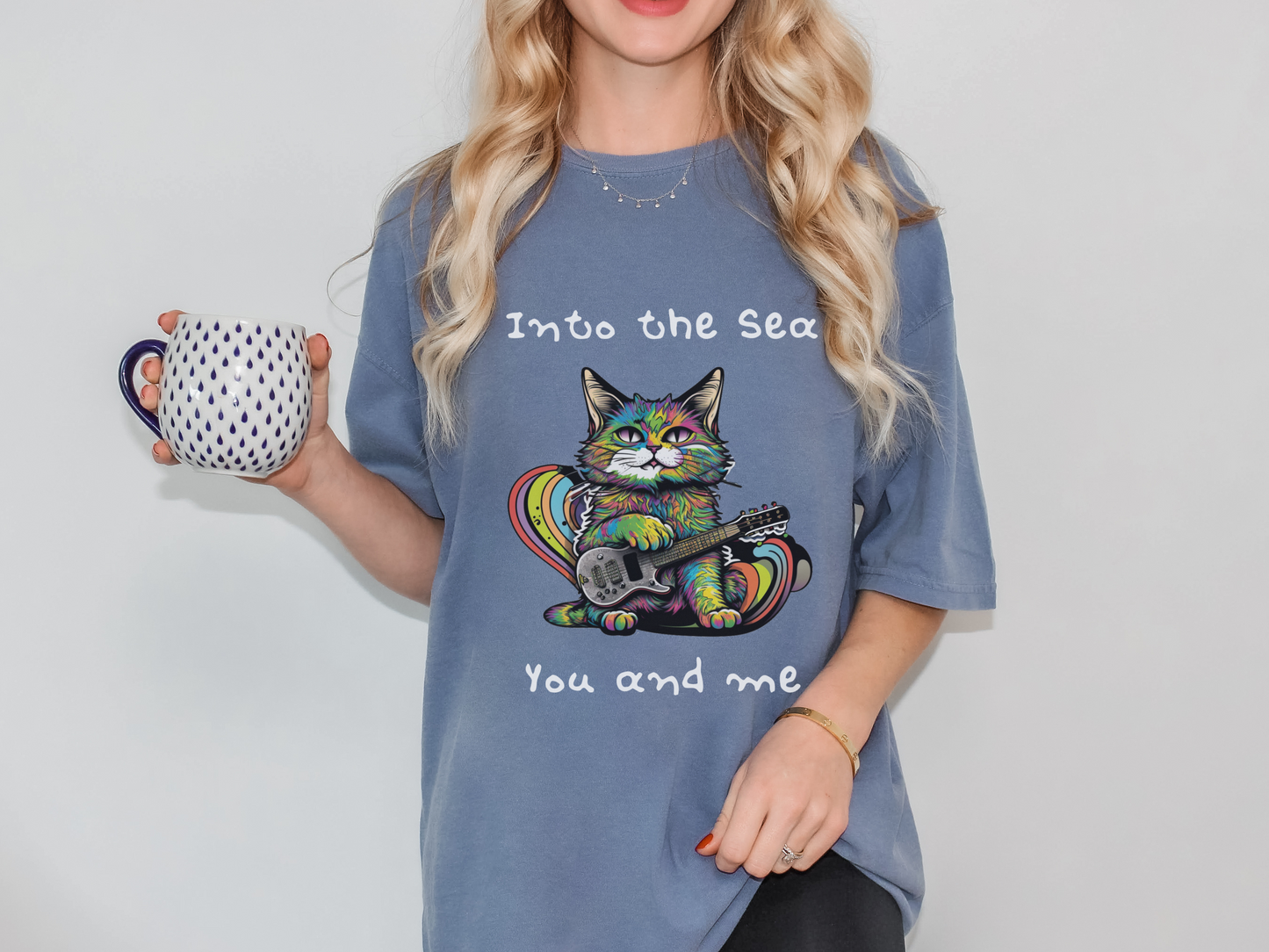 The Cure "Lovecats" T-Shirt in Blue Jean