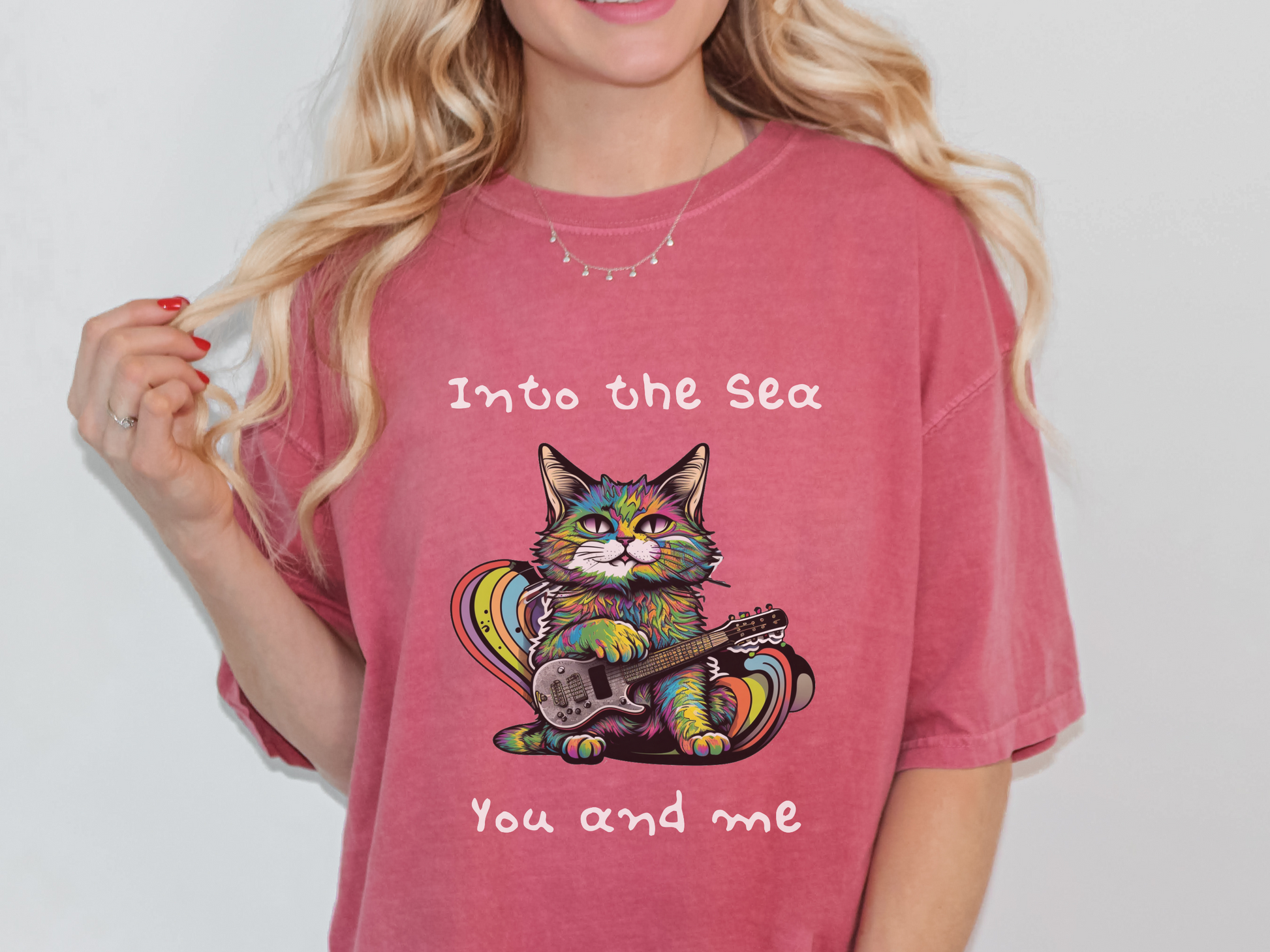 The Cure "Lovecats" T-Shirt in Crimson