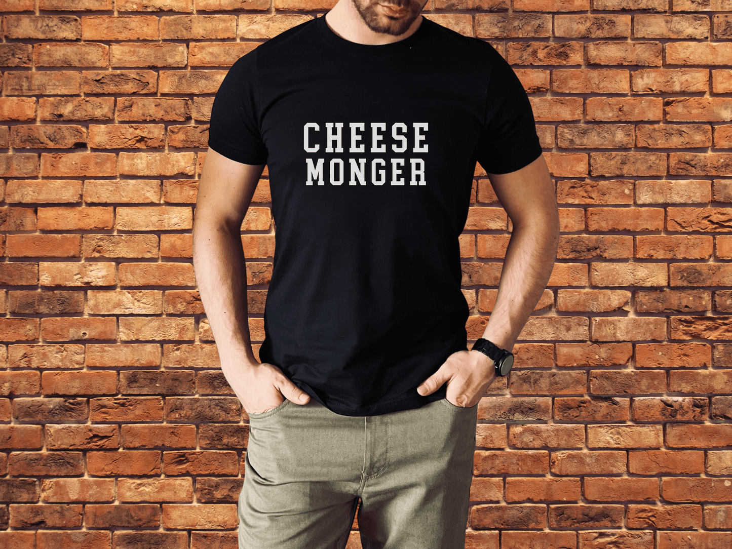 Cheese Monger T-Shirt in Black