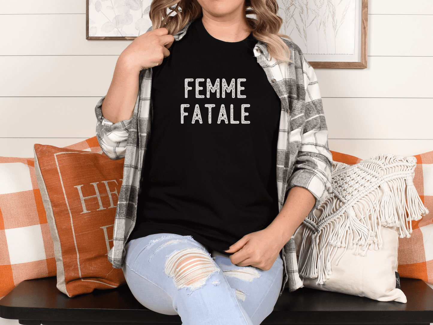 Femme Fatale T-Shirt in Black