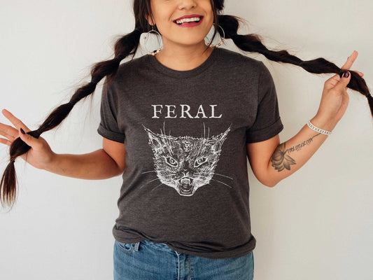 Feral T-Shirt in Dark Gray Heather