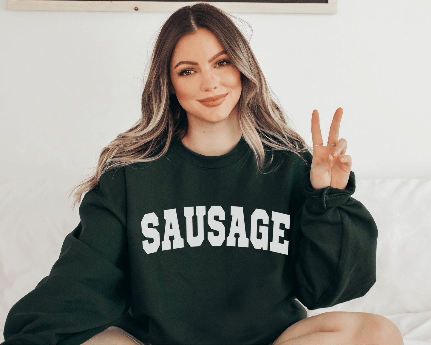 Sausage Sweatshirt in Forest
