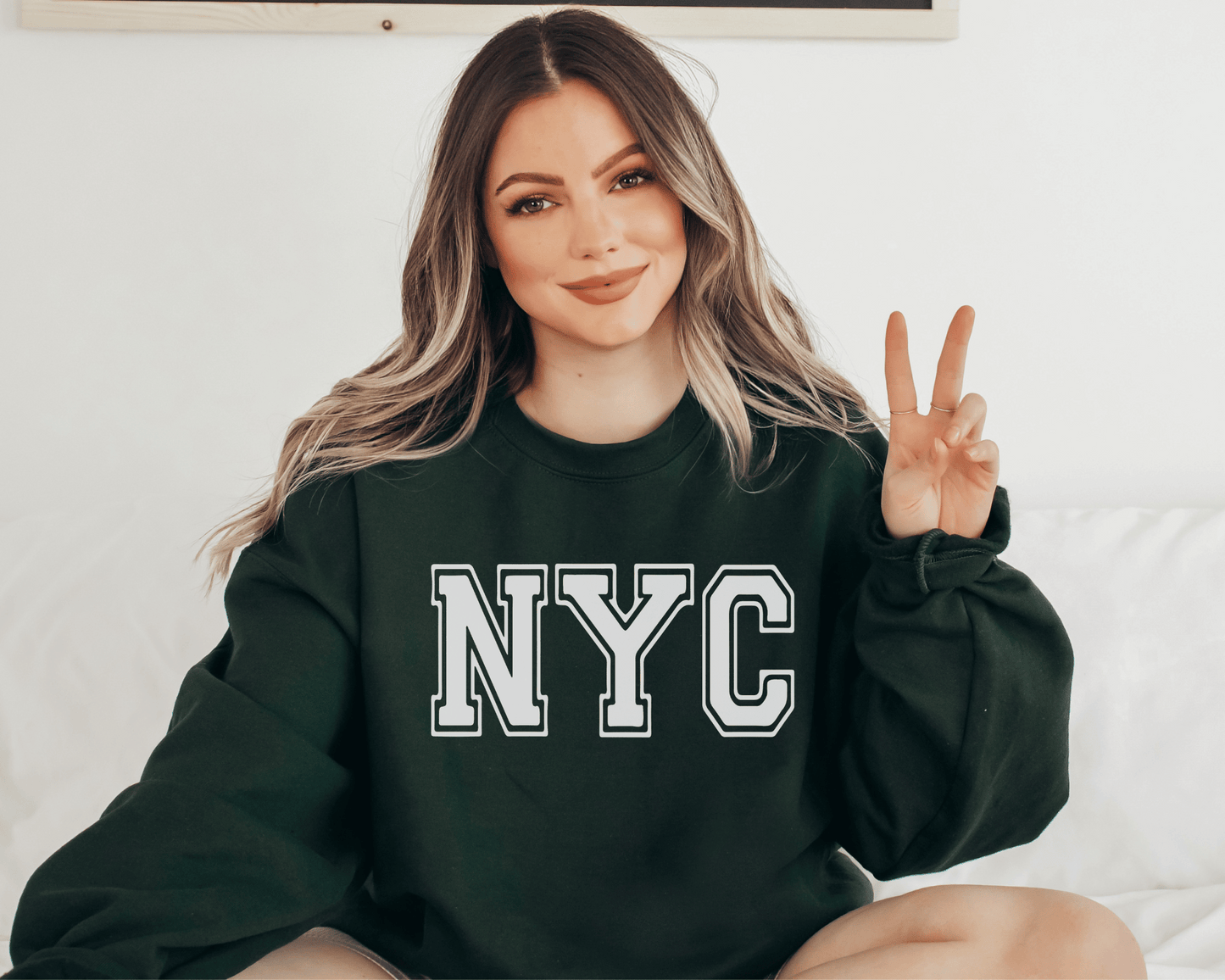 NYC Sweatshirt in Forest