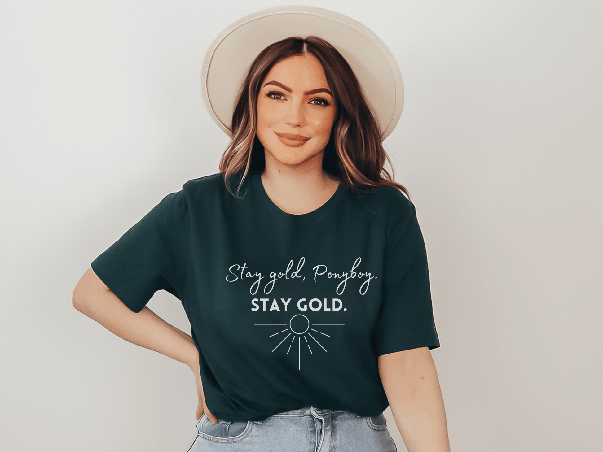 Stay Gold Ponyboy T-Shirt in Forest
