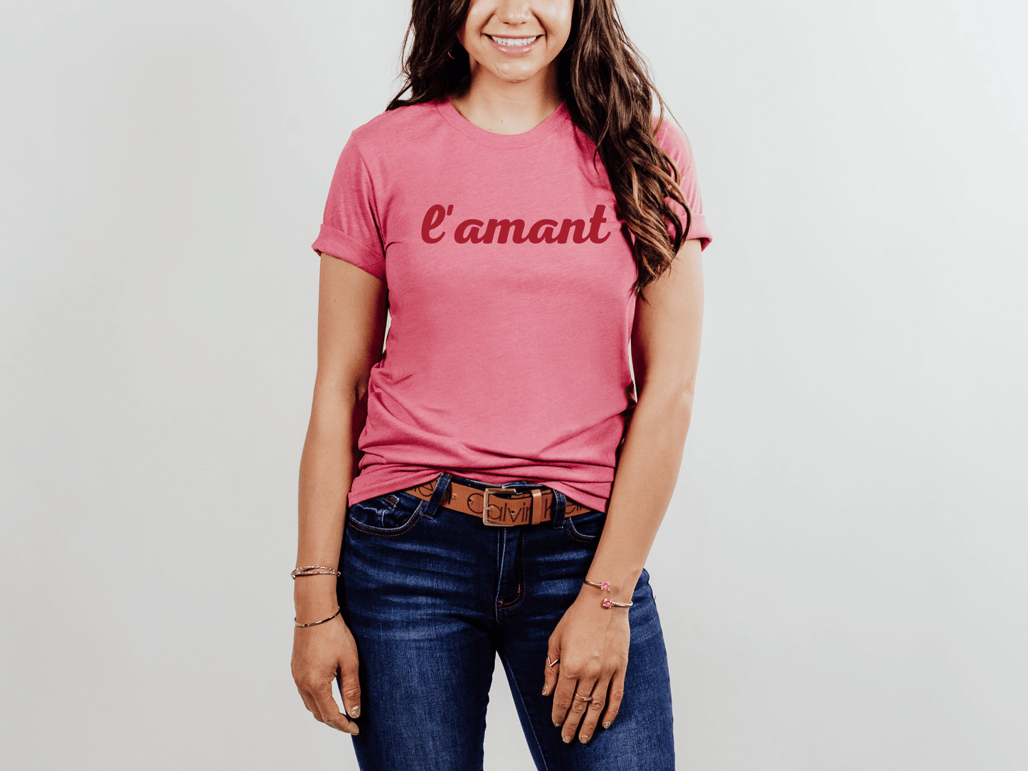 L'amant T-Shirt in Heather Raspberry