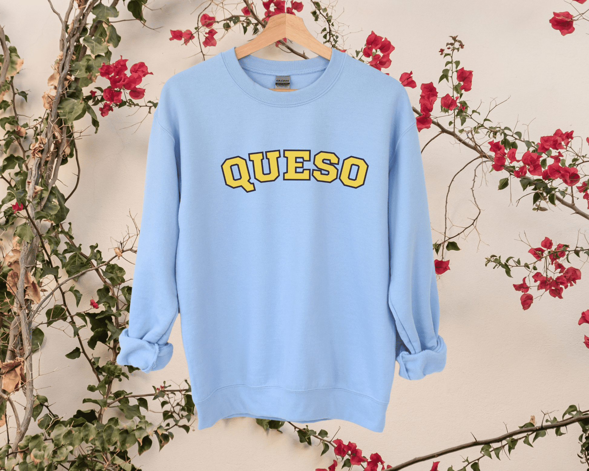 Queso Sweatshirt in Light Blue