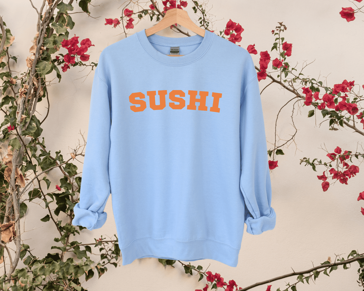 Sushi Sweatshirt in Light Blue