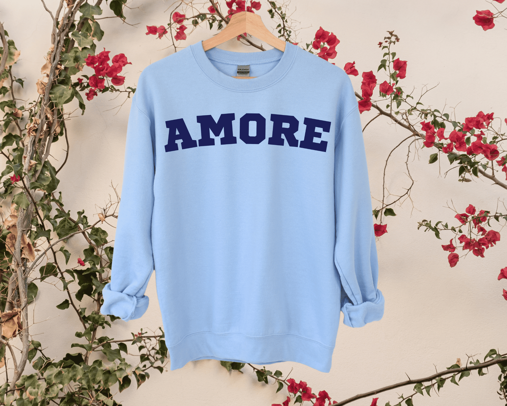 Amore Sweatshirt in Light Blue
