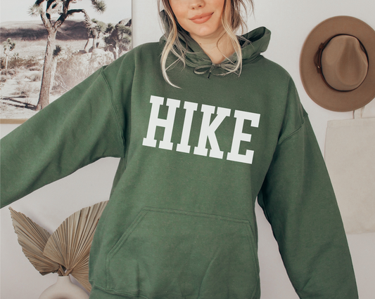 Hike Hoodie in Military Green