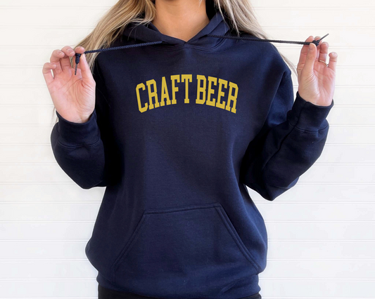 Craft Beer Hoodie in Navy