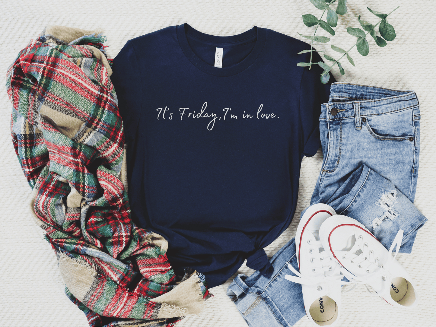 The Cure "Friday Im in Love " T-Shirt in Navy