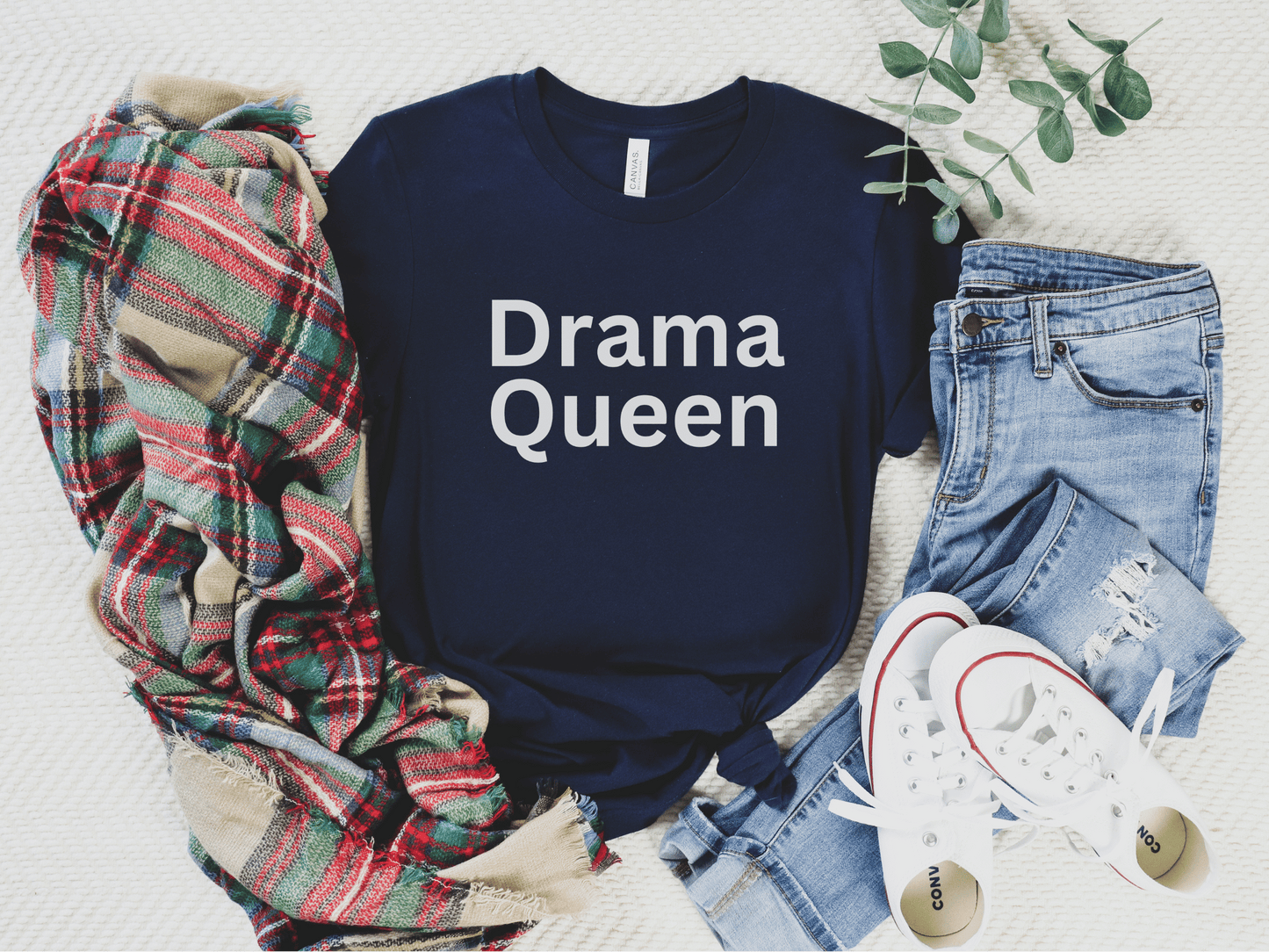 Drama Queen T-Shirt in Navy