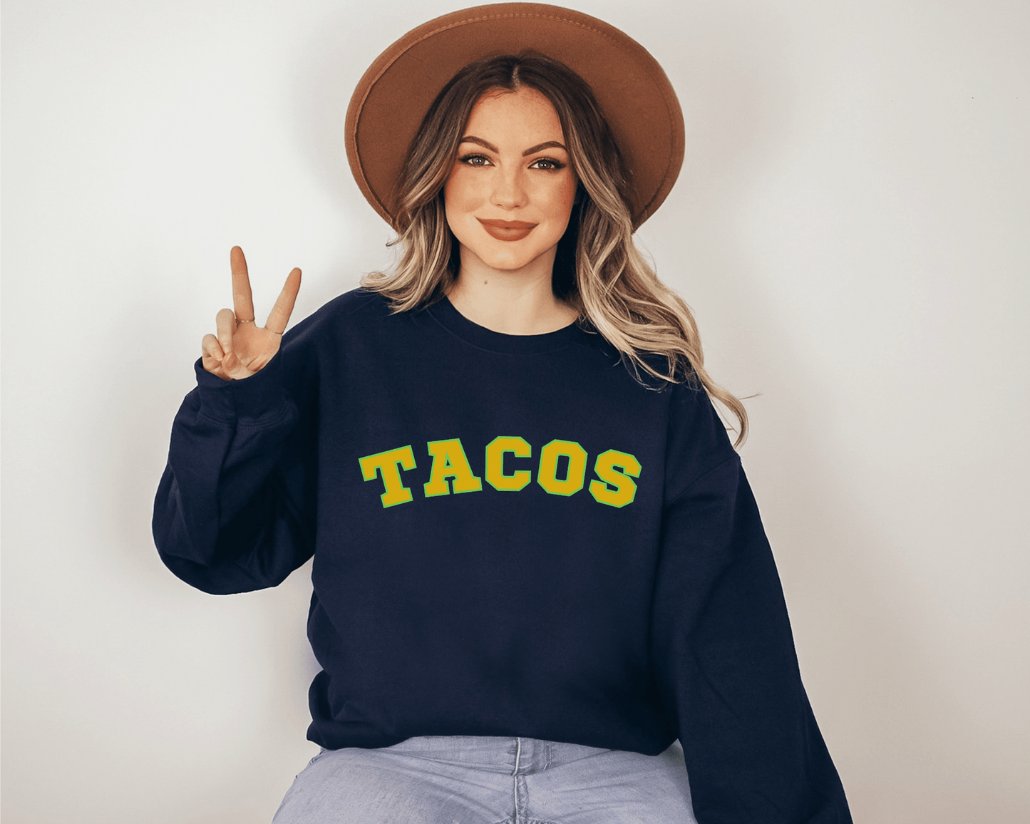 Tacos Sweatshirt in Navy