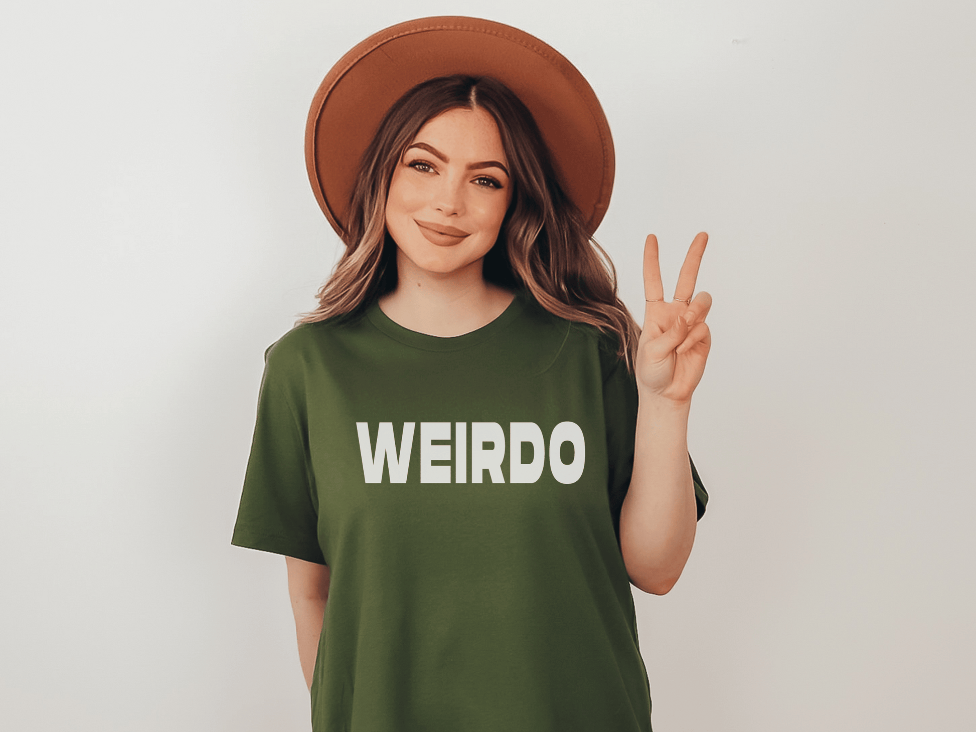Weirdo T-Shirt in Olive