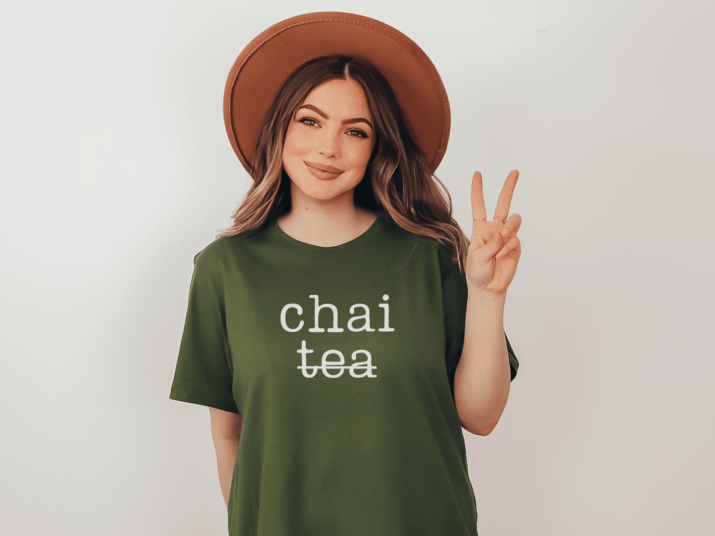 Chai Tea T-Shirt in Olive