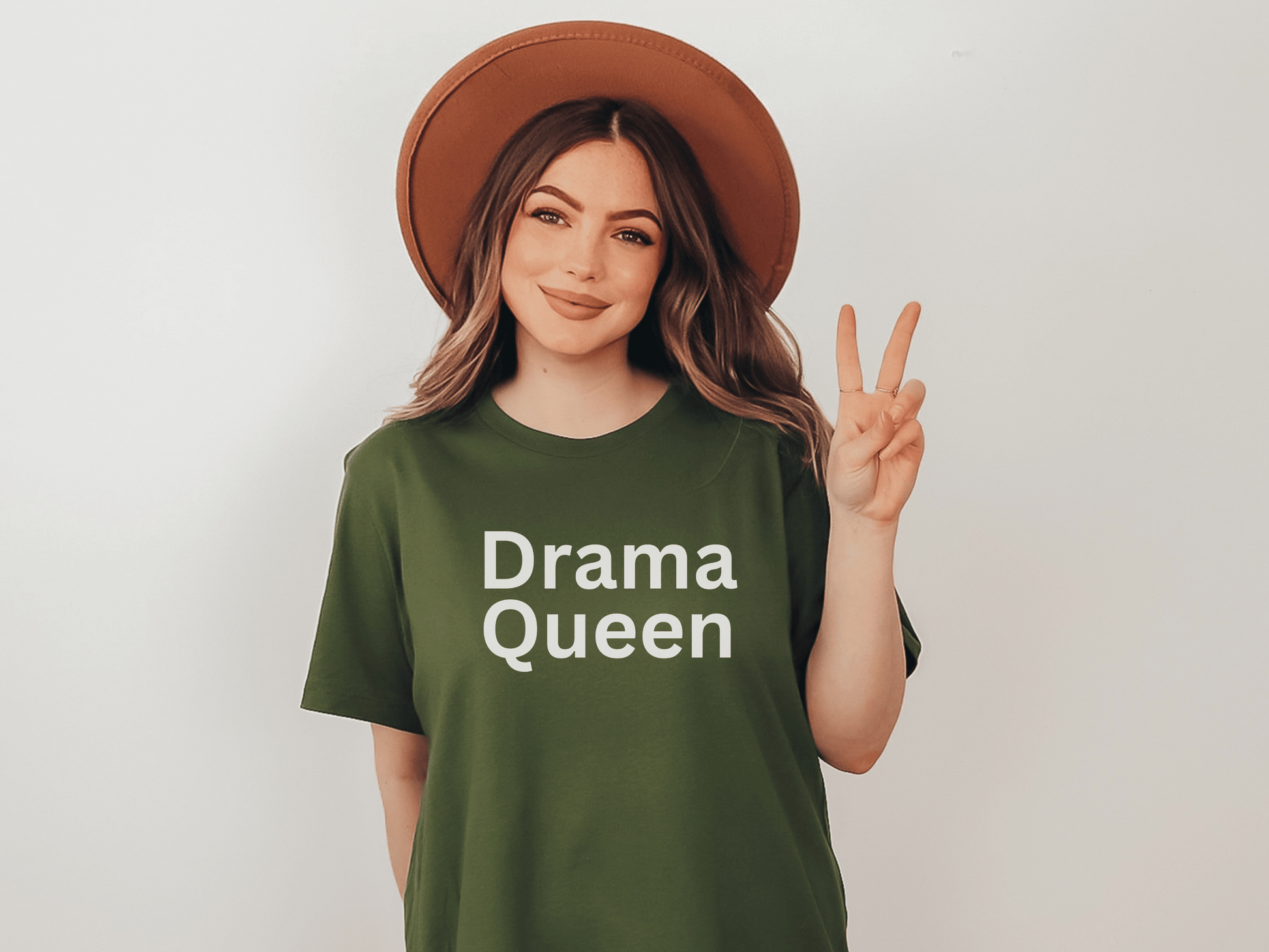 Drama Queen T-Shirt in Olive