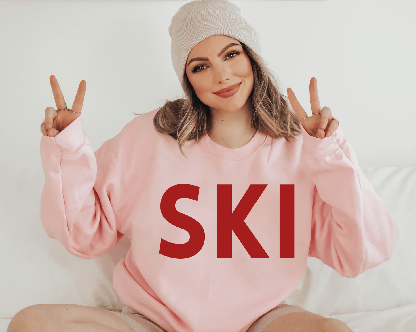 Ski Sweatshirt in Pink