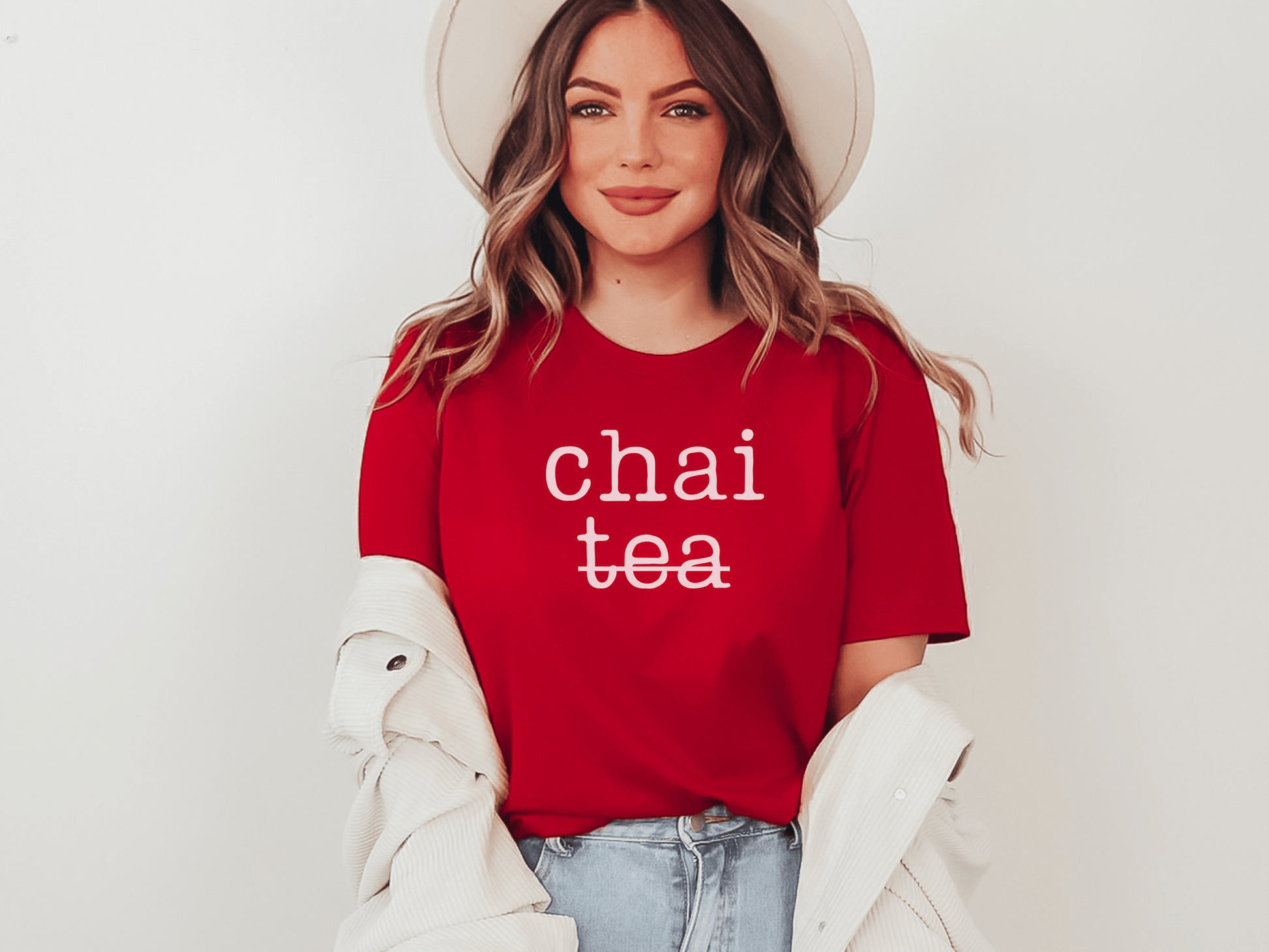 Chai Tea T-Shirt in Red
