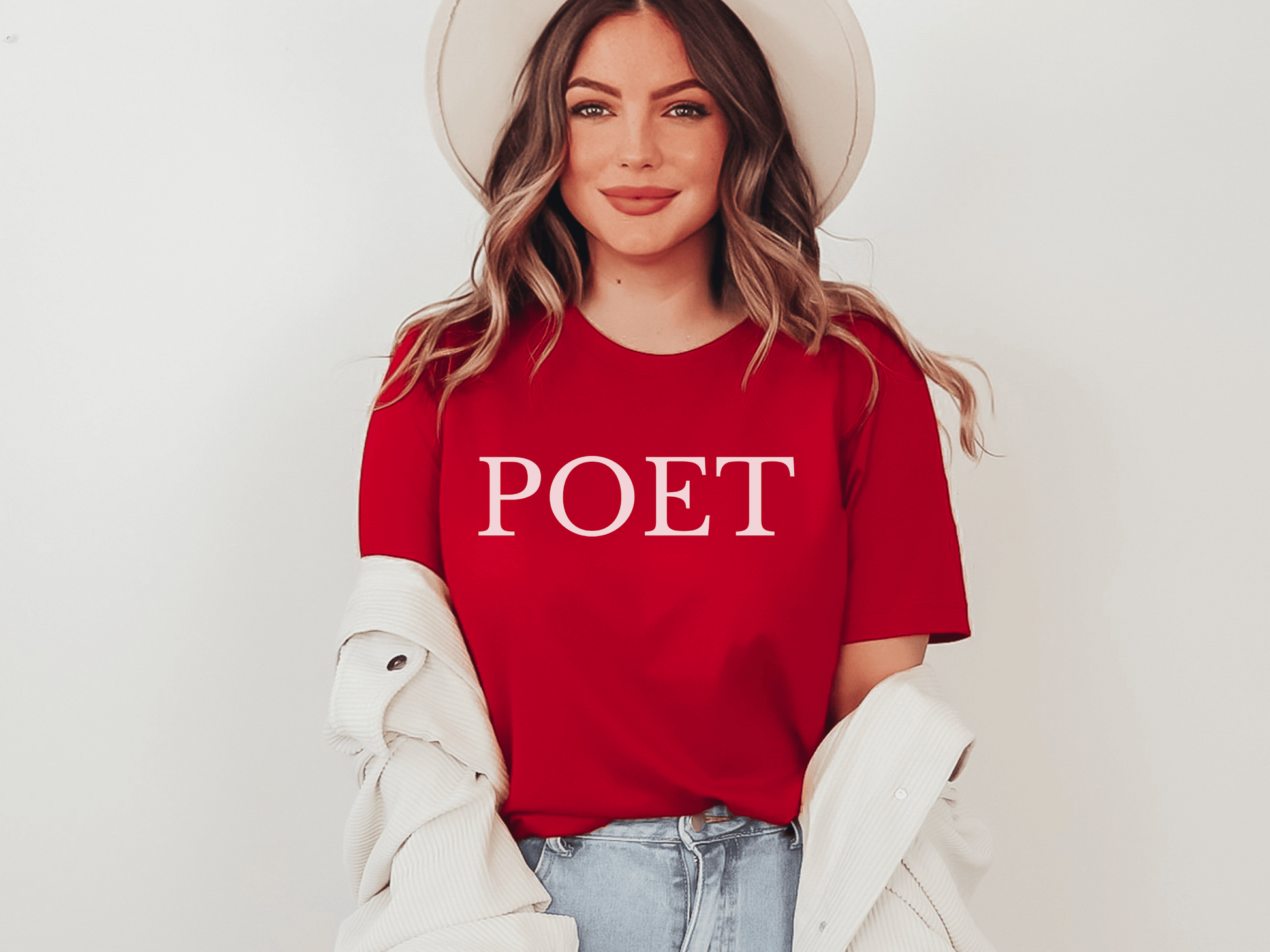 Poet T-Shirt in Red