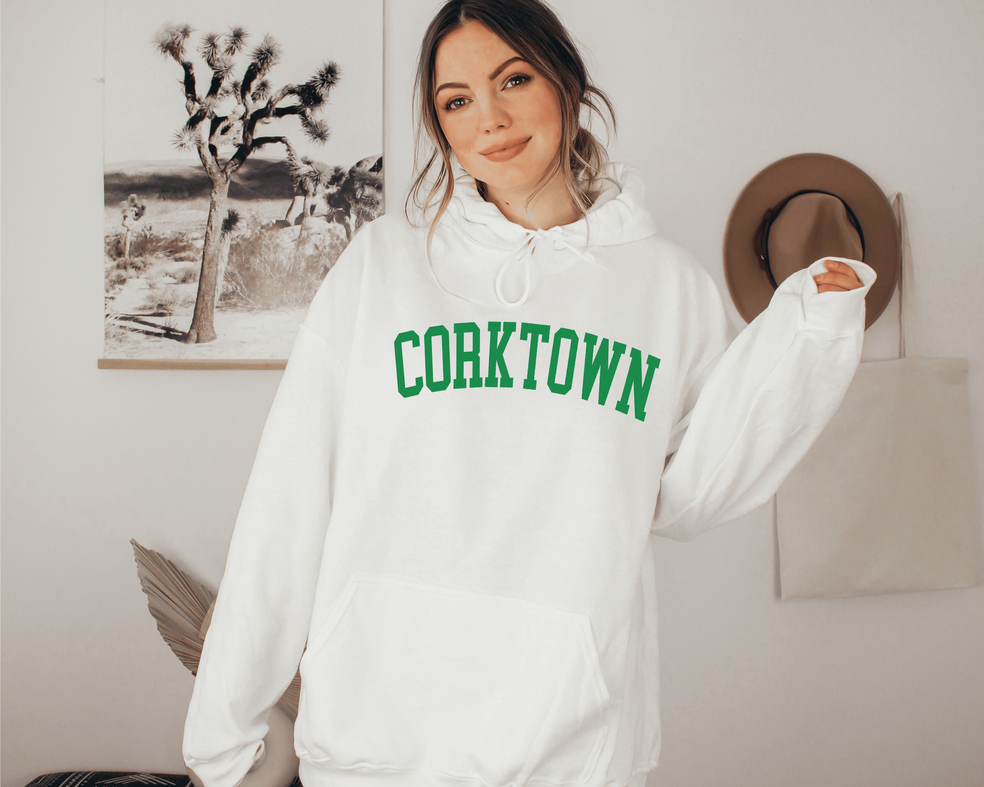 Corktown Hoodie in White