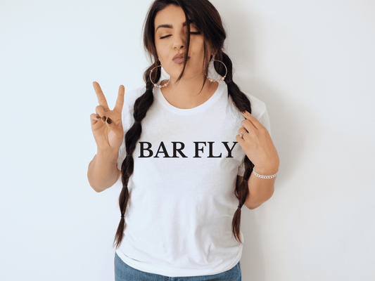 Bar Fly T-Shirt in White