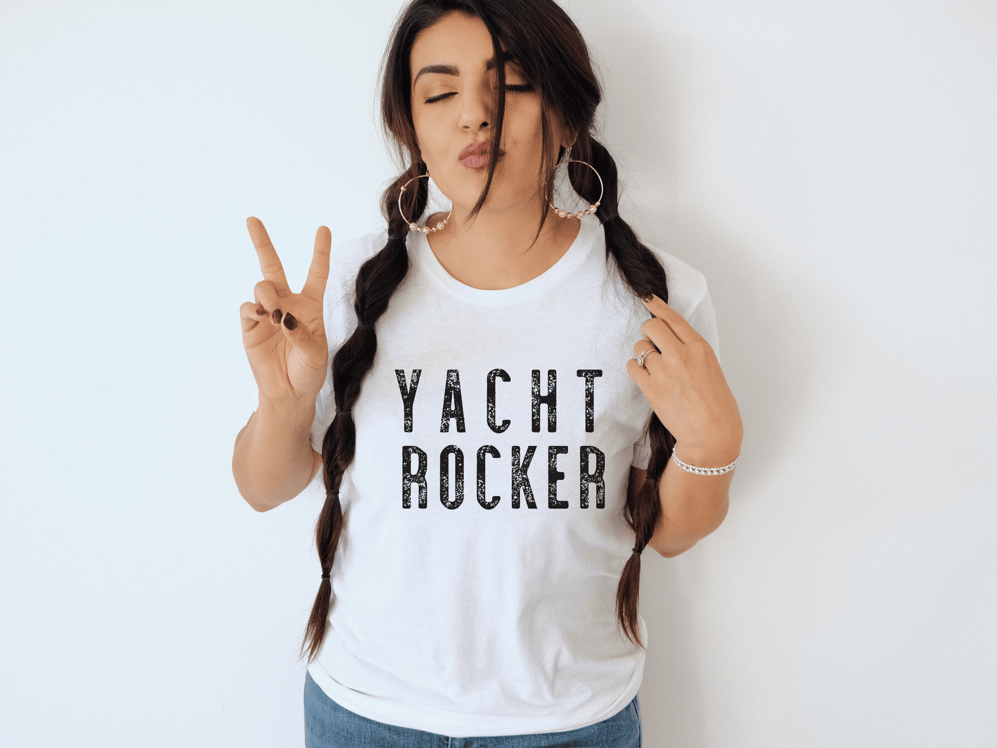 Yacht Rocker T-Shirt in White