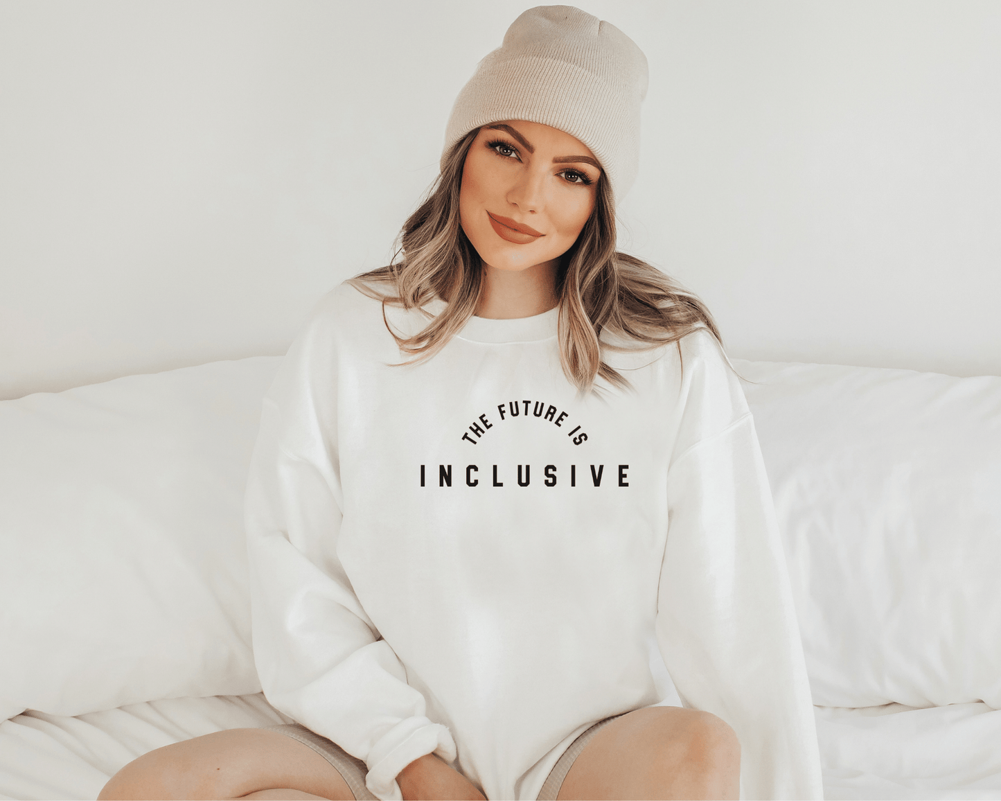 The Future is Inclusive Sweatshirt in White