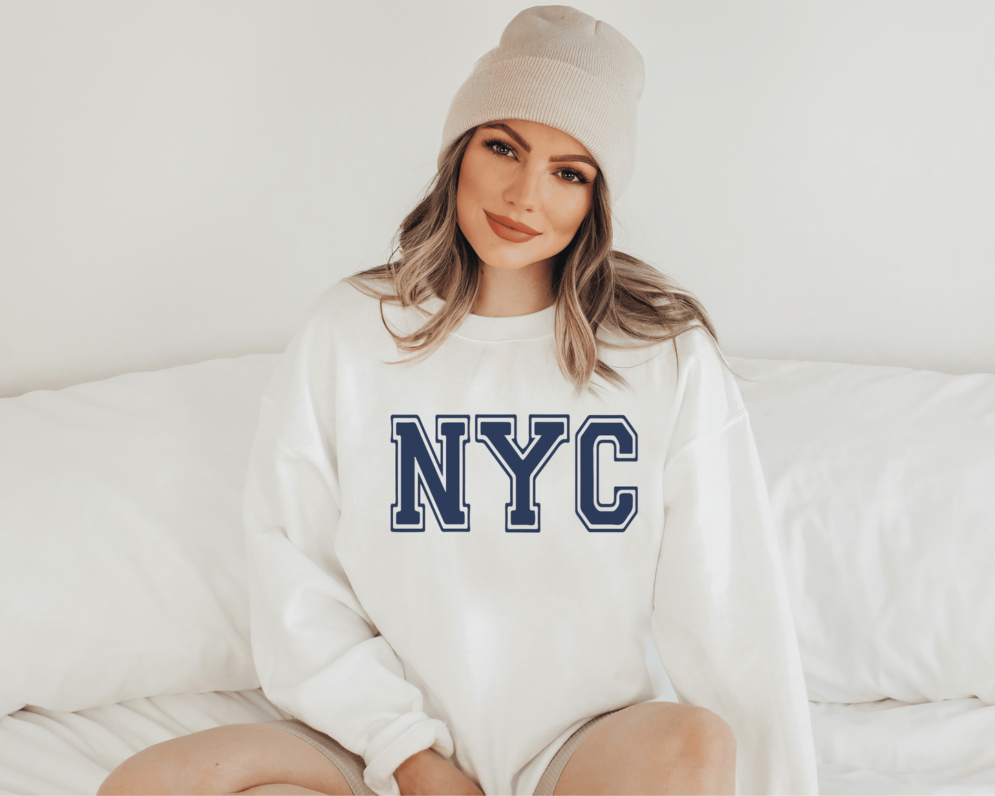 NYC Sweatshirt in White
