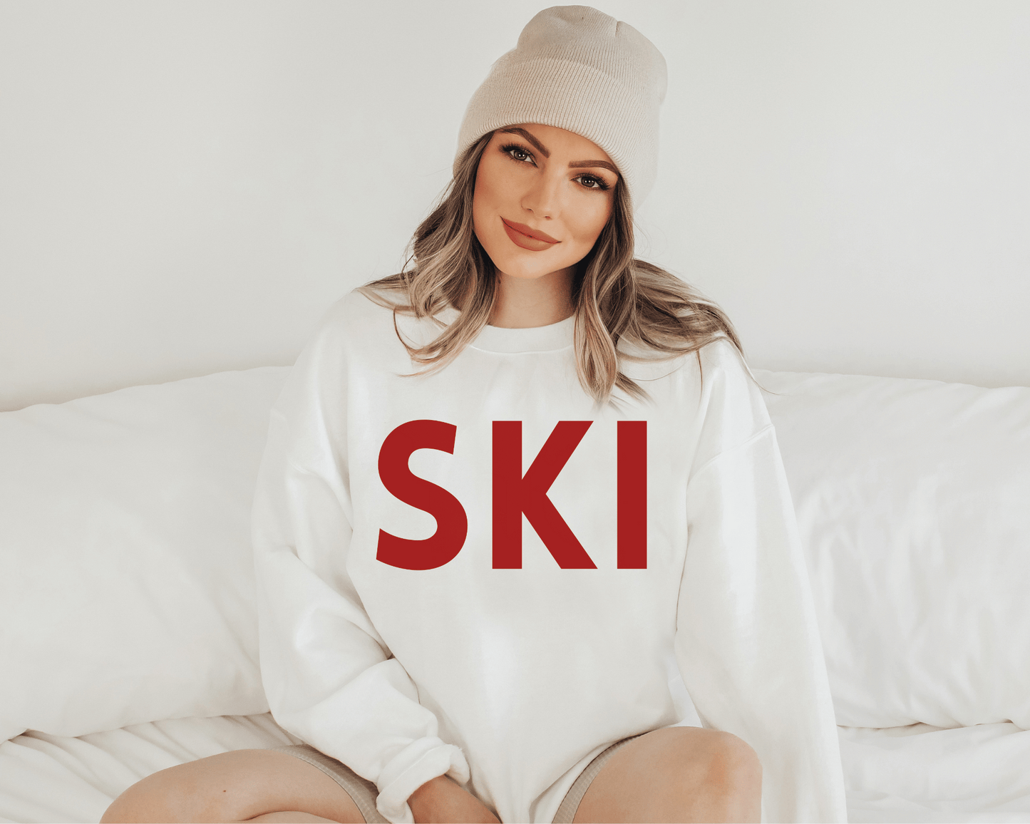 Ski Sweatshirt in White